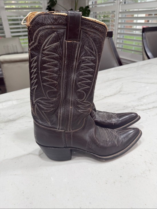 M.L.Leddy Other - Women’s Dark Brown Leather Cowboy Boots